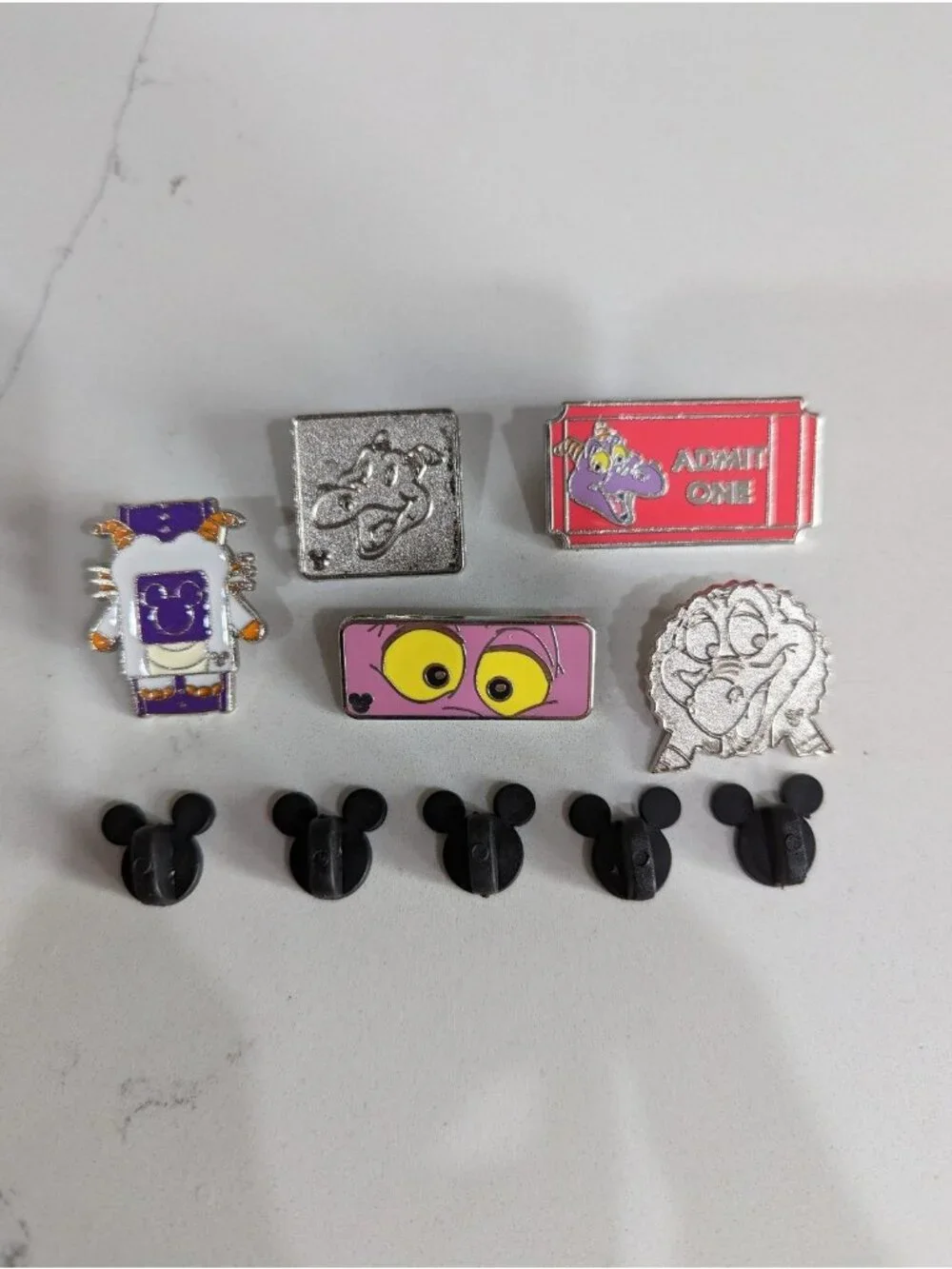 Lot of 5 New Tradeable Disney Pins Figment Dragon with Backs